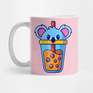 Cute Koala Boba Milk Tea Cup Cartoon Mug